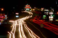 Route 1 Traffic at Night - Saugus, Ma - Negative Scan